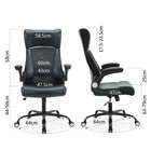 Ergonomic Office Chair  Home Desk Mesh Chair  High Back Leather Computer Chai   