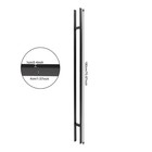 H-shaped Stainless Steel Pull Handles  Stainless Steel Sliding Door Pull Handle