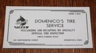 Rare Thorobread Tires Domenico s Tire Service Ma advertising Ink Blotter Sign