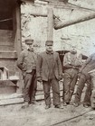 Coal Miners With Electric Locomotive Circa 1890-1900 Original Photo