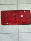 1967 Florida License Plate Taxi Cab Public Service Commission Rare Red Nice   26