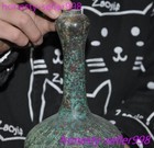 8 4 china Ancient Bronze Ware Sacrifice Fengshui Inscription Vase Bottle Pot Zun