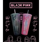 New Starbucks X Blackpink 2023 24oz Studded Tumbler Pink   Black With Box