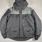 Frabill I3 Ice Fishing Suit Mens Medium Black Gray Insulated Parka And Bibs Set