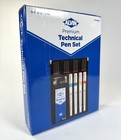 Alvin Ptp04set Refillable Technical Pen Set  0 2mm 0 3mm 0 4mm 0 5mm Vintage New