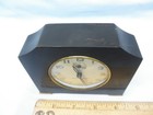 Stunning Black Swirled Catalin 1930s Seth Thomas Desktop Clock- Serviced-working