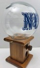Vintage Glass   Wood Globe Nut   Candy Dispenser Vending Machine