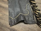 Ladies Large Brown Custom Leather Western Show Chaps 