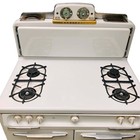 Working Vintage 1950 s Wedgewood 4 Burner Oven 40  Stove Broiler With Griddle