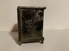 Antique Rival Star Cast Iron Mini Security Safe Deposit Piggy Bank