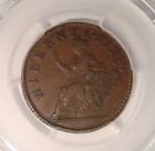 1723 Wood s Hibernia Colonial Halfpenny Pcgs Vf35
