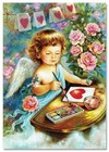 Little Angel Saint Valentine s Day Kids Art Sytaya Russian New Modern Postcard