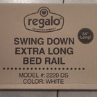 Regalo Swing Down Extra Long Bed Rail 54 In White Mesh  Model 2220 Ds