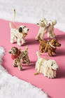 Nwt Anthropologie Hand Beaded Puppy Dog Dachshund Ornament Christmas Holiday