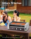 Vevor Electric 12 Hot Dog 5 Roller Commercial Sausage Grill Cooker Machine 750w