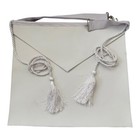 Masonic Candidate   Entered Apprentice Sheep Leather Apron All White - Lambskin
