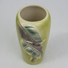 Vintage Royal Copley Vase Chartreuse Green Leaf Design 9 5 Inch