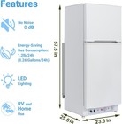 Smad Gas Fridge Propane Refrigerator Freezer 2 Way Fridge 6 5 Cu 110v Rv Home
