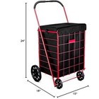 Handy Laundry Shopping Cart Liner-waterproof Black Square Bottom Size 18x15x24