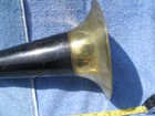Antique 14  Edison Cylinder Phonograph Bell Horn - Nice Original  -pat Appd For