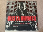 Busta Rhymes  Anarchy 12x12 Record Store Promo Poster Flat 2-sided Ad  Vtg 2000