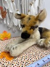 German Steiff Vintage    arco    German Shepherd Dog 1950s-60s Ear Button Mohair Fur