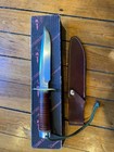 Black Jack Model 1-7 Fighting Knife Stacked Leather Handle With Box 1990s Usa