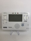 Korg Tm-60 Combo Tuner  Metronome With Clip-on Mic Microphone White W6a3 Working