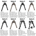Adjustable Tactical Rifles Bipod Mlok picatinnny Rail Bipod For Hunting Shooting