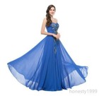 Womens Peacock Long Evening Prom Bridesmaid Dress Formal Ball Gowns Lady Wedding