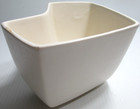 Vintage Red Wing Pottery Planter   869 Boomerang White 3 3 4  Tall 8  Long