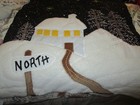 Pottery Barn Christmas Cabin In The Snow Baby Crib Quilt 50 X 36