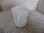 Vtg Milkglass John Deere Day Tractor Mug Cup Oelwein Ia Hub City Implement 1994