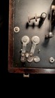 Antique Faradic Battery Electrotherapy Machine Oak Wood Box Quack Medical Device