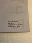 Saxon Math 1 1e Workbook Fact Card Set Flash Cards Homeschool Grade 1