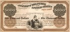  5 000 Treasury Loan Interest Note 1862 Obsolete Currency Sheet Reproduction 