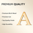 2 Pack Official Greek Wooden Letters For Crafts  Alpha - 2  Classic Font Single