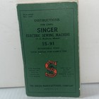 Vintage 1952 Singer Sewing Machine Instruction Booklet 15-91 Usa 236g