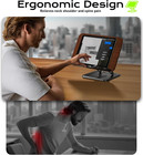 Book Stand For Reading Adjustable Holder With 360  rotating Bases Tablets Laptops