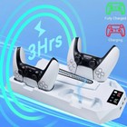 For Ps5 Pro slim Edition disc Dual Controller Charger Station Stand Cooling Fan