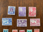 Lot Of 13 Burma 1940 s Geo 6th Postage Stamps Mint