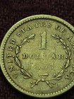1851  1 Dollar Gold Liberty Head In Very Fine  Condition Date Wear 