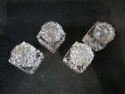 Vintage Glass Inkwell Collection With Lids   1 5 Inches By 1 5 Inches