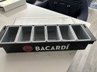 New Bacardi Condiment Tray Bar Caddy 6 Compartments Garnish Station Damaged