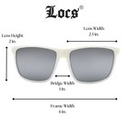 Locs Flat Top Gangster Sunglasses Mens Designer Oversized Cholo Shades New