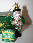 Kurt Adler Noble Gems Blown Glass Celtic Irish Santa Leprechaun Ornament W  Box