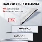 Workpro Premium Utility Knife Blades Tac Diamond Coated Sk2m 50-pack W dispenser