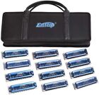 Easttop Professional Diatonic Harmonica Set Harmonica Set 12 Key Blues Harp Gift