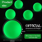 Soulchen 6 Pack Glow In The Dark Lacrosse Balls Official Size 2 48   Green