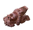 Carved Wooden Chinese Emperor Mask With Dragons
